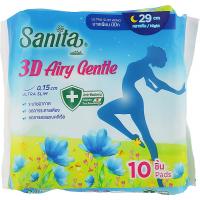 Гигиенические прокладки Sanita 3D Airy Gentle Ultra Slim Wing 29 см 10 шт. Фото