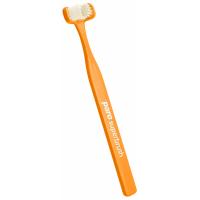 Зубна щітка Paro Swiss Superbrush тристороння помаранчева Фото