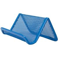 Подставка для визиток Buromax металлическая, синяя Фото