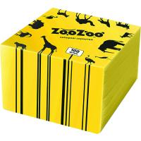 Серветки столові ZooZoo одношарові жовті 24x23 см 100 шт. Фото