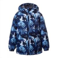 Куртка Huppa CLASSY -117710030 темно-синій з принтом 110 Фото