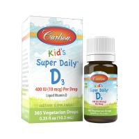Вітамін Carlson Витамин D3 для Детей в Каплях, 400 МЕ, Kid's Super Фото