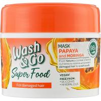 Маска для волос Wash&Go Super Food з папаєю і морингою 300 мл Фото