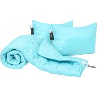 Ковдра MirSon Набор шелковый 1691 Eco Light Blue Одеяло 140х205+ Фото