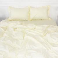 Постельное белье MirSon Satin Stripe 30-0002 Soft Yellow 200х220 Евро Фото