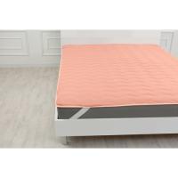Наматрацник MirSon №1761 Eco Light Coral Silk на гумці в кутках 120x1 Фото