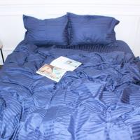 Постельное белье MirSon SatinStripe 30-0020SmokyBlue 200х220 Евро Фото