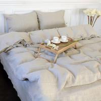 Постельное белье MirSon Лен Grey sky 160х220 Фото