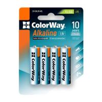 Батарейка ColorWay AA LR6 Alkaline Power (щелочные) *4 blister Фото