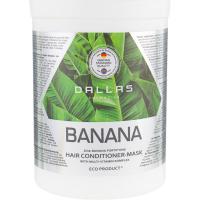 Маска для волос Dalas Banana 2 в 1 для зміцнення волосся з екстрактом ба Фото