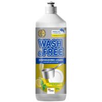 Средство для ручного мытья посуды Wash&Free Сочный лимон и мята 500 г Фото