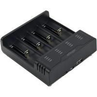 Зарядний пристрій для акумуляторів EnerGenie input:TYPE-C/Micro-USB, AAA/AA/...14650/18650, pow Фото