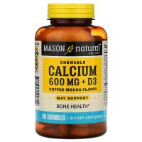 Витаминно-минеральный комплекс Mason Natural Кальций D3, вкус кофе и мокко, Calcium + D3, 100 Фото