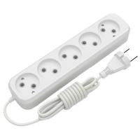 Сетевой удлинитель Electrum C-ES-1816 3.0m 5 роз, white Фото