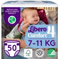 Підгузок Libero Comfort Розмір 4 (7-11 кг) 50 шт Фото