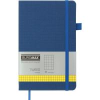 Книга записная Buromax Tweed 125x195 мм 96 листов в клетку обложка из иск Фото