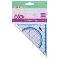 Линейка ZiBi Kids Line Угольник 2 в 1,140мм, 90°/45°, с голубой Фото