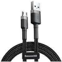 Дата кабель Baseus USB 2.0 AM to Micro 5P 0.5m Cafule 2.4A Black-Grey Фото