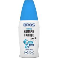 Спрей от насекомых Bros от комаров и клещей 100 мл Фото