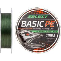 Шнур Select Basic PE 100m Dark Green 0.08mm 8lb/4kg Фото