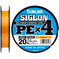 Шнур Sunline Siglon PE н4 300m 1.2/0.187mm 20lb/9.2kg Помаранч Фото