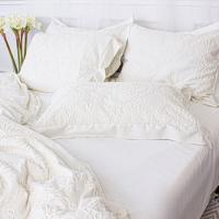 Постельное белье MirSon Pique Cotton Snow mountain семейный евро Фото