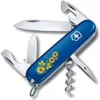 Нож Victorinox Spartan Ukraine Blue "Квіти" Фото