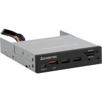 Считыватель флеш-карт Chieftec 3.5" 2xUSB3.2/2xType-C/1xPD3.0/1xQC3.0 USB Фото