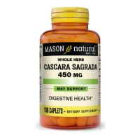 Травы Mason Natural Каскара Саграда, 450 мг, Cascara Sagrada, 100 кап Фото