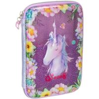 Пенал Cool For School с окошком 1 отделение с органайзером фиолетовый Фото