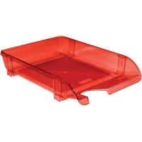 Лоток для бумаг Economix горизонтальный пластик, красный Фото