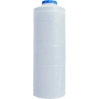 Емкость для воды Пласт Бак вертикальна харчова 1000 л вузька біла Фото