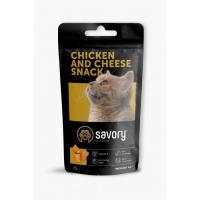 Лакомство для котов Savory Snack Chicken and Cheese 60 г (подушечки с курицей Фото