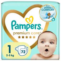 Подгузники Pampers Premium Care Розмір 1 (2-5 кг) 72 шт Фото