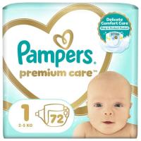 Подгузники Pampers Premium Care Розмір 1 (2-5 кг) 72 шт Фото