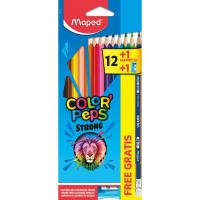 Карандаши цветные Maped STRONG X12+1 графит. карандаш + 1 чинка Фото