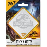 Бумага для заметок Yes з клейким шаром фігурна Jurassic World, 40 аркушів Фото
