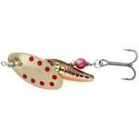 Блешня Savage Gear Sticklebait Spinner 3 9.1g Minnow Gold Red Фото