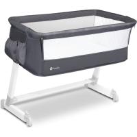 Кроватка Lionelo приставне Theo Dark Grey Фото
