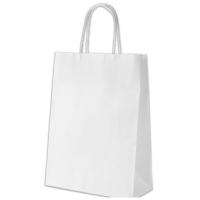 Подарочный пакет Куверт 100 Ecobag бумажный, 24х10х32 см белый Фото