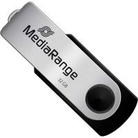 USB флеш накопичувач Mediarange 32GB Black/Silver USB 2.0 Фото