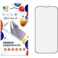 Скло захисне Drobak Apple iPhone 15 Pro Black Frame A+ Фото
