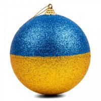 Ялинкова іграшка Novogod`ko пінопласт, 10 см, 2 шт жовто-блакитні Фото