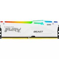 Модуль памяти для компьютера Kingston Fury (ex.HyperX) DDR5 32GB 5200 MHz FURY Beast White RGB Фото