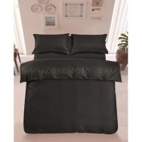 Постельное белье Ardesto Mix&Match Premium сатин черный евро 200х220 Фото