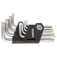 Ключ Sigma набір TORX 9шт T10-T50 CrV, короткі з отвором Фото