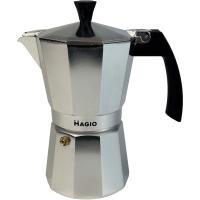 Гейзерна кавоварка Magio Срібляста 9 порції 450 мл Фото