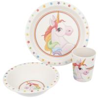 Набір дитячого посуду Stor Unicorns, Bamboo Set Фото