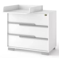 Комод-пеленатор Angelo Loft (бело-серый) 90х51х90 Фото