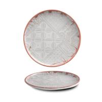 Тарілка G.Benedikt Optimo Mosaic Bold Red Rim 29 см Фото